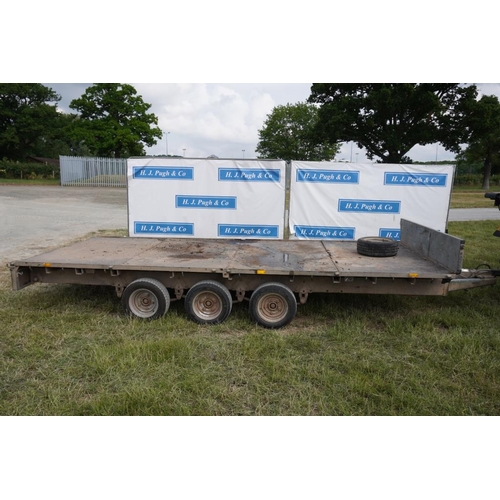 290 - Ifor Williams 16ft triple axle trailer +VAT