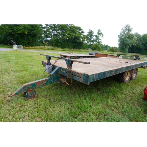 296 - Twin axle bale trailer +VAT