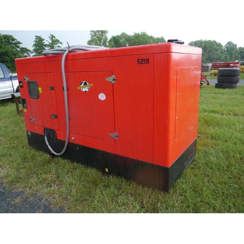 302 - 100KVA Generator. 290hrs. 3 Phase. GWO. Brand new