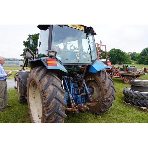 311 - Ford New Holland Powerstar SLE 7740 tractor. 1992. With grab. 5863hrs. Runs and drives.Reg. K886 SAD... 