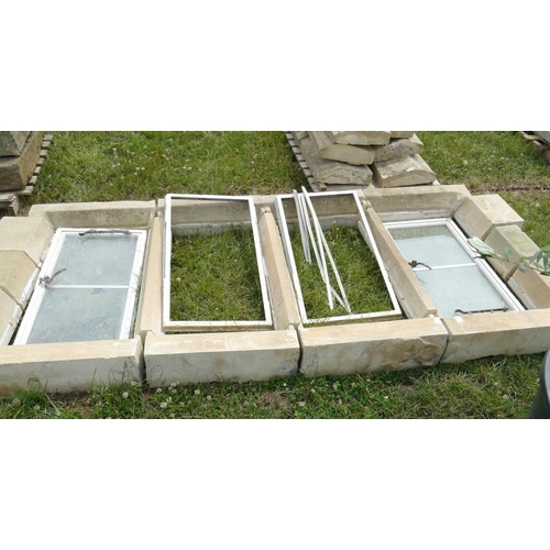 144 - 4 Light stone windows +VAT