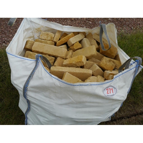 271 - Bag Cotswold stone +VAT