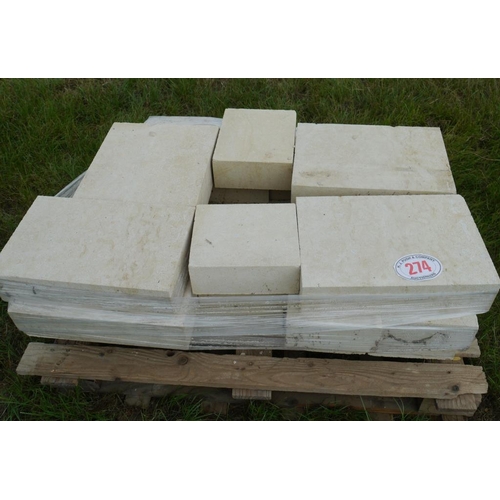 274 - Bath stone quions +VAT