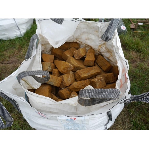 284 - Bag of Hornton stone +VAT