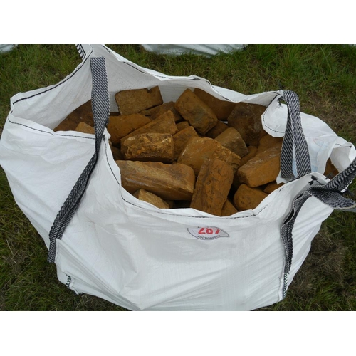 287 - Bag of Hornton stone +VAT