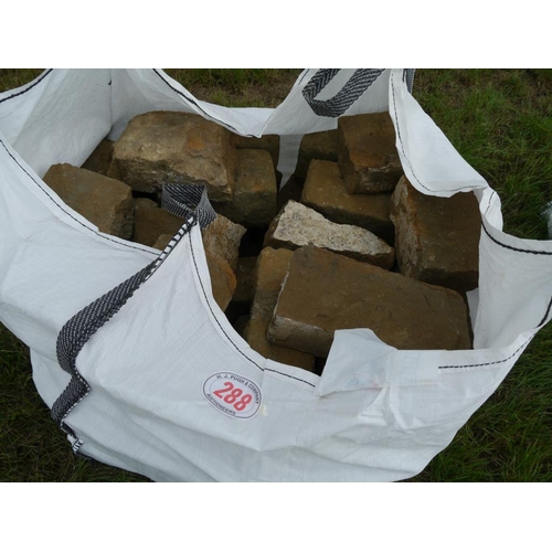 288 - Bag of Hornton stone +VAT