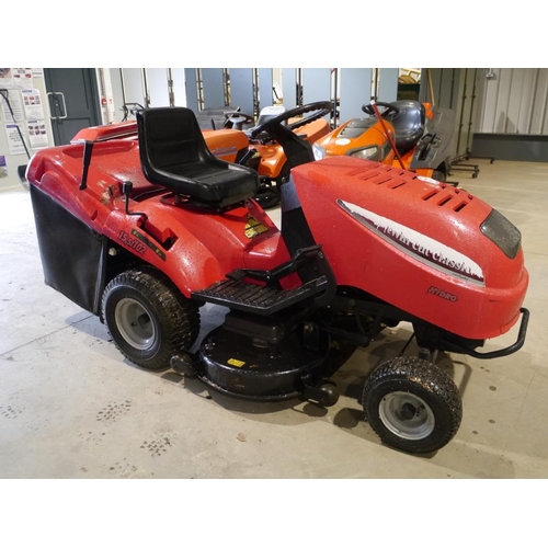 73 - Castel garden hydro twin cut ride on mower. Runs and drives