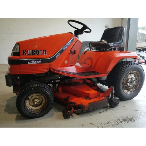 76 - Kubota G1900 diesel ride on mower. 18HP, 4 wheel steer, 48