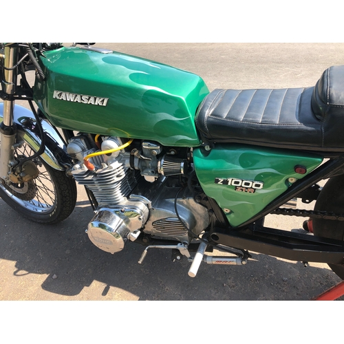 410 - Kawasaki Z1000/900 Motorcycle. 1978. Frame No KZT000003526. Imported from the US. C/w shipping invoi... 