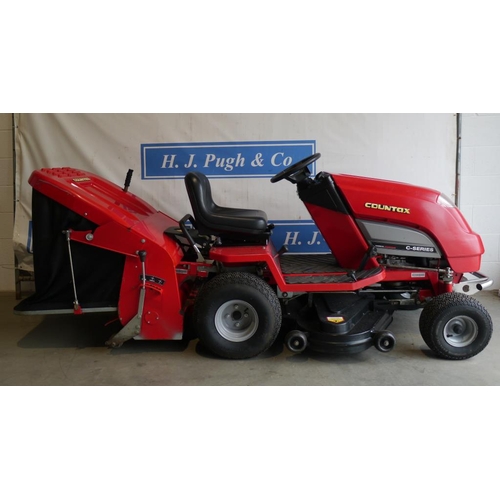 512 - Countax C series mower, deck and collector. Working order