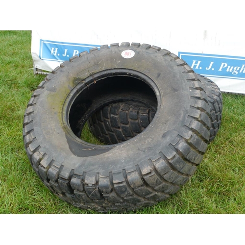 881 - Pair of grass tyres 18.4-26