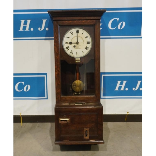 The Gledhill-Brook Time Recorders old clocking in machine. SN. 56136