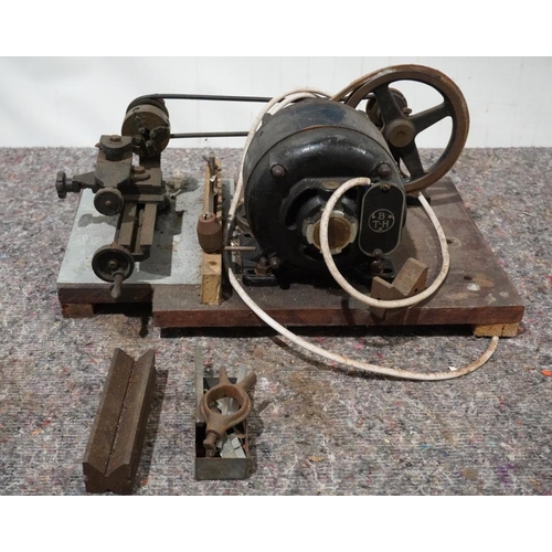 673 - Super Adept model makers lathe with BTH motor