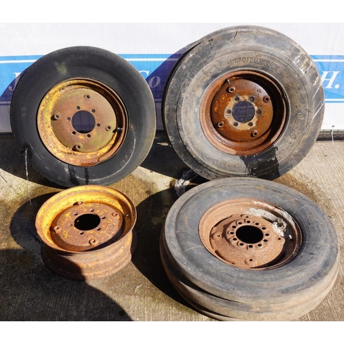 128 - Massey Industrial wheels and tyres