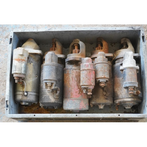 142 - Box of starter motors