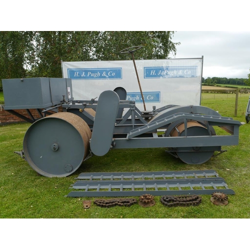 391 - Ferguson tractor mount roller. Converts a standard tractor into a 3 1/2 to 4 1/2 ton sports ground o... 