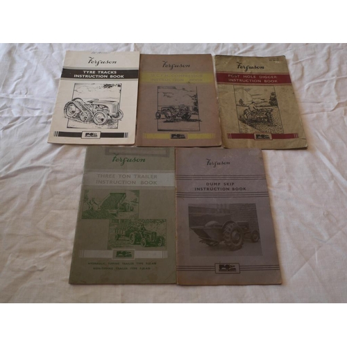 617 - Ferguson tyre tracks, post hole digger and other instruction books -5