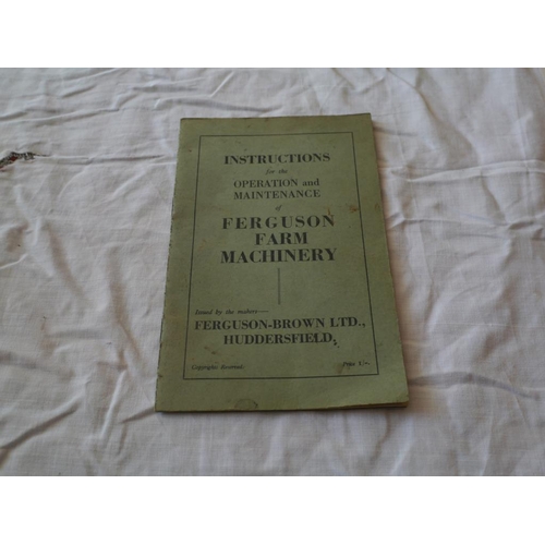 625 - Ferguson Brown operation and maintenance manual