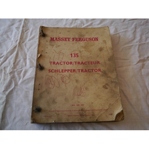 629 - Massey Ferguson 135 parts list manual