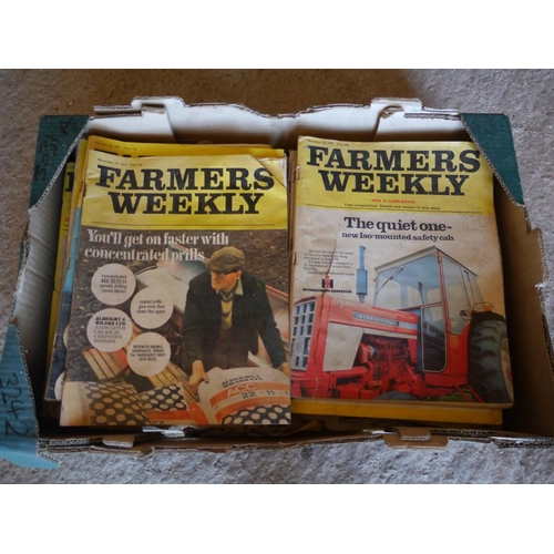 636 - 1970's Farmers Weekly magazines. Large quantity