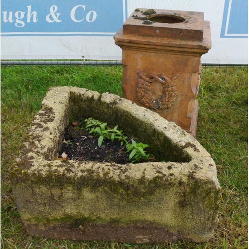 803 - Plinth and planter