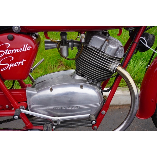 425 - Moto Guzzi Stornello Sport. 1961. Lovely restored Italian Roadster style motorcycle. 125cc. Engine n... 
