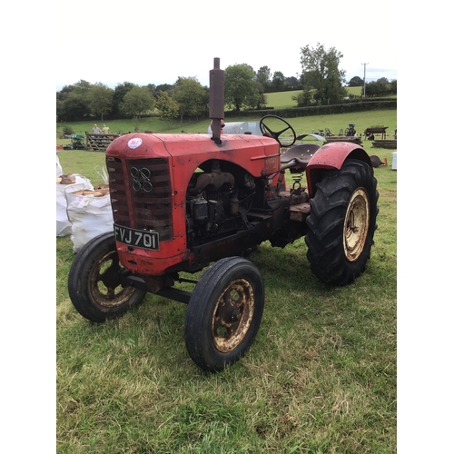 867 - Massey Harris 744PD tractor. SN 126
Pre production model. 1949. 6 cylinder. Runs well. Reg FVJ 701