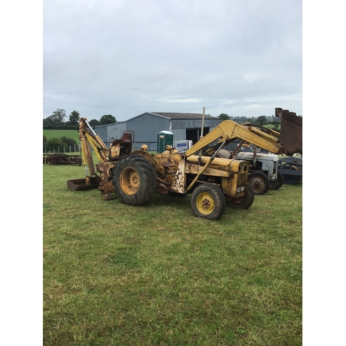 389 - Massey Ferguson 203 tractor with loader and back actor. Barn find. SN. D700808. Reg. B82 BWZ. V5