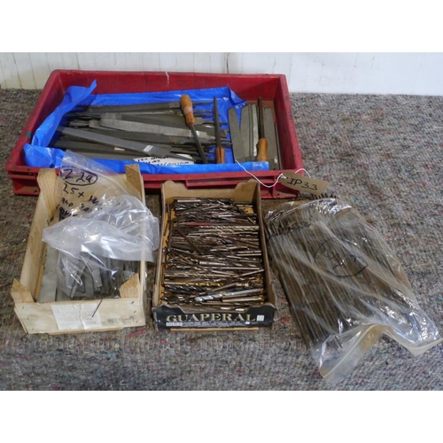 170 - Assorted files, carving blanks and saw files +VAT