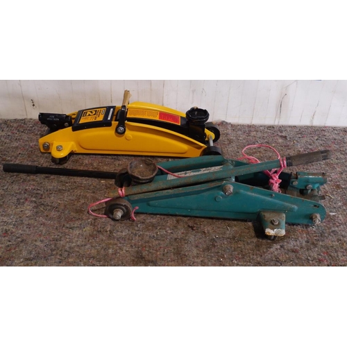 240 - 2 Tonne trolley jack (new) and 1 other