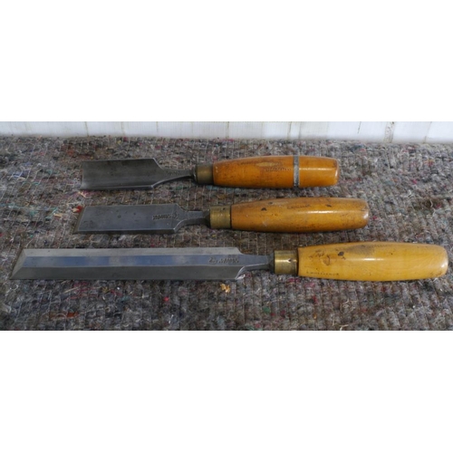 249 - 3 Sorby chisels