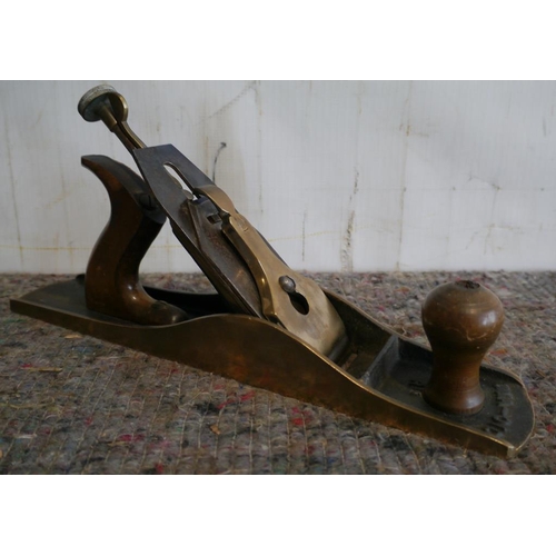 259 - Brass UNA-01D adjustable jack plane