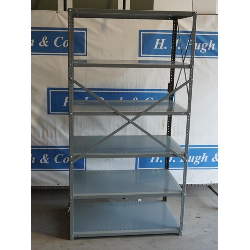 325 - Steel shelving unit 183x86.5cm