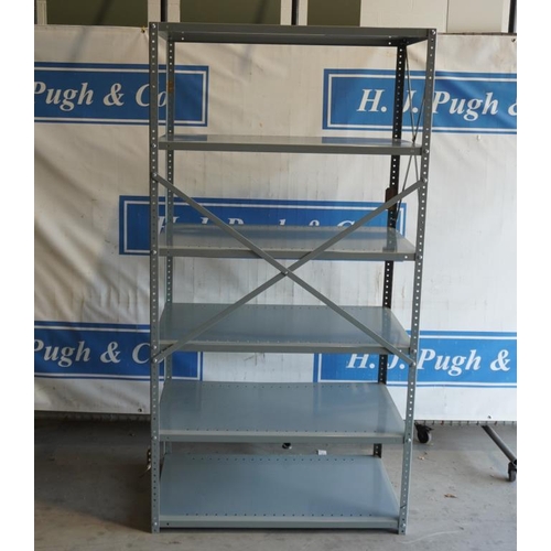 326 - Steel shelving unit 183x86.5cm