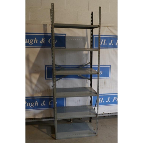 328 - Set of metal shelving 87x30