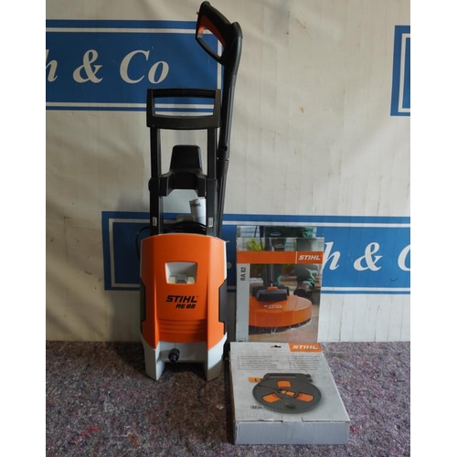 352 - Stihl RE88 pressure washer with patio head and 12M flat hose +VAT