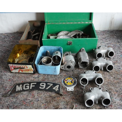 10 - Magneto parts, rocker boxes and other spares
