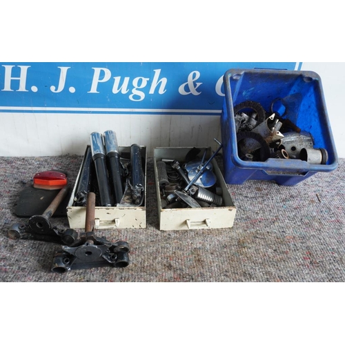 12 - Shock absorbers, yokes and other motorcycle spares