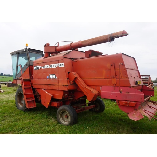 149 - Massey Ferguson 565 combine. 13ft header, dividers.runs and drives, Reg. HRP 996Y+VAT