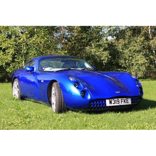 411 - TVR Tuscan speed six 2 door convertible. 2000 4L, 6 cylinder. 57,000 miles. In GTS Blue Pearl. Runs ... 