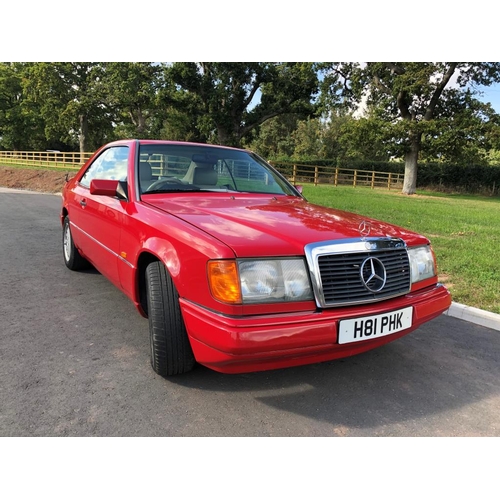 423 - Mercedes Benz 300CE Auto 3dr coupe. 1990. 2962cc. Chassis no. WDB1204502B332452. Engine no. 10398322... 