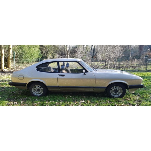 429 - Ford Capri 1.6L MkIII. 3dr. 1982. 35,500miles indicated. Supplied by Brooklyn garages in malvern. Pr... 