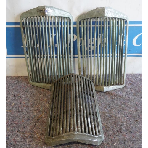 123 - 3 Sunbeam Talbot radiator grills