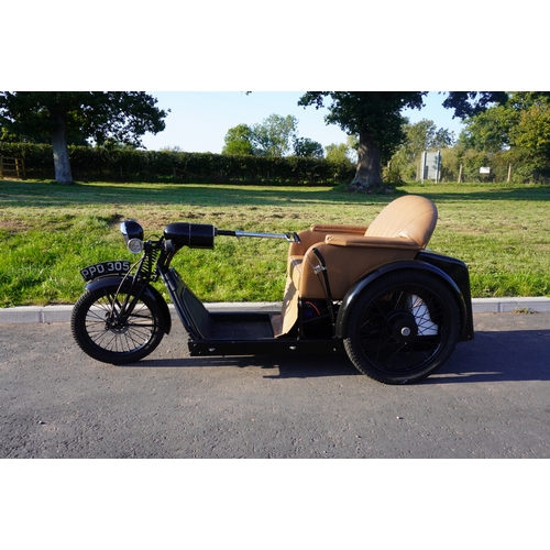 436 - Stanley Argson electric trike. 1950s. 4 speed and reverse. Very fast and runs well. Restored a few y... 