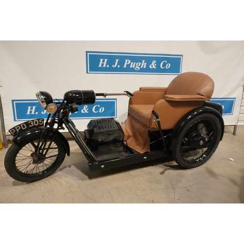 436 - Stanley Argson electric trike. 1950s. 4 speed and reverse. Very fast and runs well. Restored a few y... 