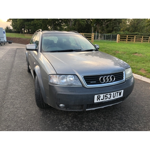 439 - Audi A6 All road Quattro automatic. 2003. 2671cc petrol engine. 290,000 miles.  Clean black leather ... 