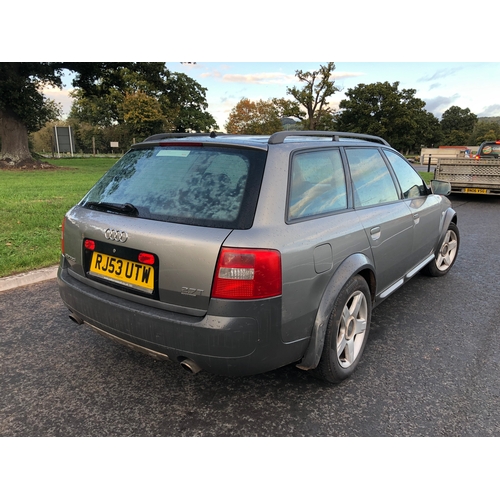 439 - Audi A6 All road Quattro automatic. 2003. 2671cc petrol engine. 290,000 miles.  Clean black leather ... 