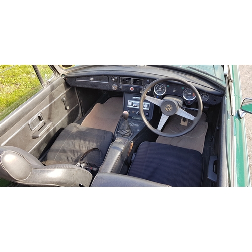 431 - MGB convertible. 1976. 1798cc. Chassis no. GHN5-401803G. Engine no. 9017. Been off the road for over... 