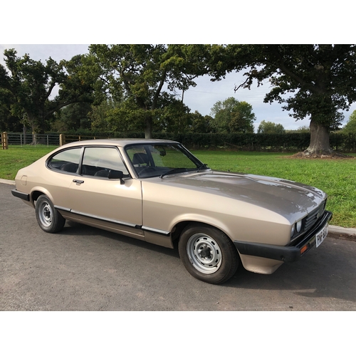 429 - Ford Capri 1.6L MkIII. 3dr. 1982. 35,500miles indicated. Supplied by Brooklyn garages in malvern. Pr... 