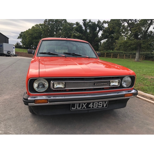 424 - Morris Marina estate car. 1980. 1700cc. MOT. 58,617 miles. Reg JUX489V. V5